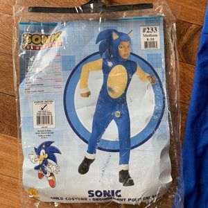 Kids Halloween Costume Sonic The Hedgehog size M